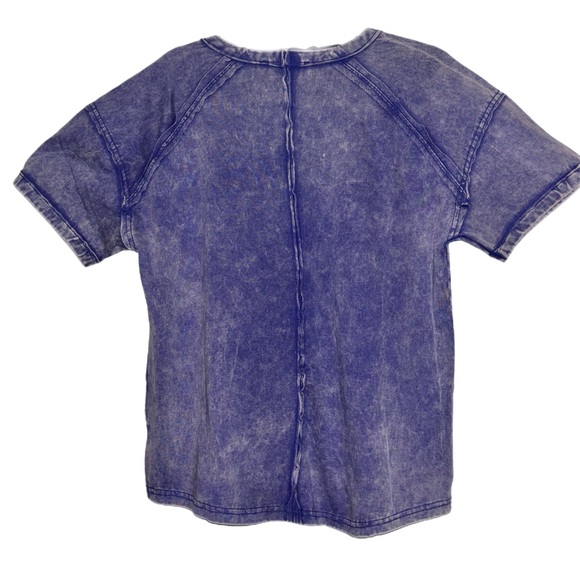 ACID WASHED ROUND NECK T-SHIRTS - Picture 4 of 8